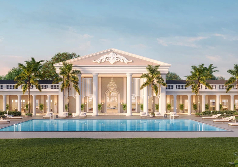 Godrej Global Business City representative clubhouse and pool